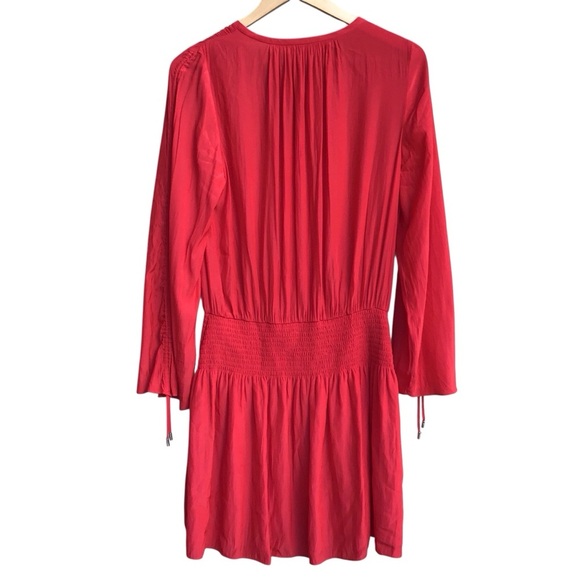 Ramy Brook Lili Tunic Mini Dress Bright Red Size Large - Picture 5 of 14
